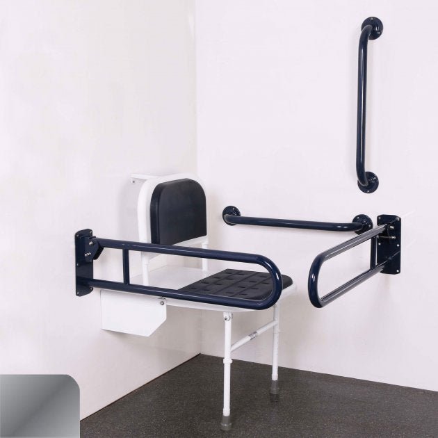 Nymas NymaPRO Doc M Changing Room Pack with Concealed Fixings - Polished Grab Rails - 230401/SP - TAP 'N' SHOWER
