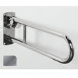 Nymas NymaPRO Stainless Steel Lift and Lock Hinged Grab Rail 650mm Length - Polished - 211865/SP