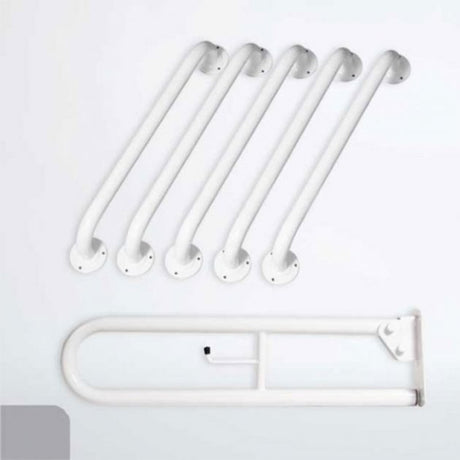 Nymas NymaPRO Exposed Fixing Grab Rails for Doc M Toilet Pack - Grey - BCCDMT-0/GY