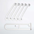 Nymas NymaPRO Exposed Fixing Grab Rails for Doc M Toilet Pack - White - BCCDMT-0/WH