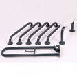 Nymas NymaPRO Exposed Fixing Grab Rails with Back Rest for Doc M Toilet Pack - Dark Grey - BLLDMT-0/DG