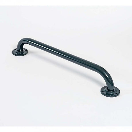 Nymas NymaPRO Round Flange Robust Steel Grab Rail 35mm Diameter 455mm Length - Dark Grey - GR-18/35/DG