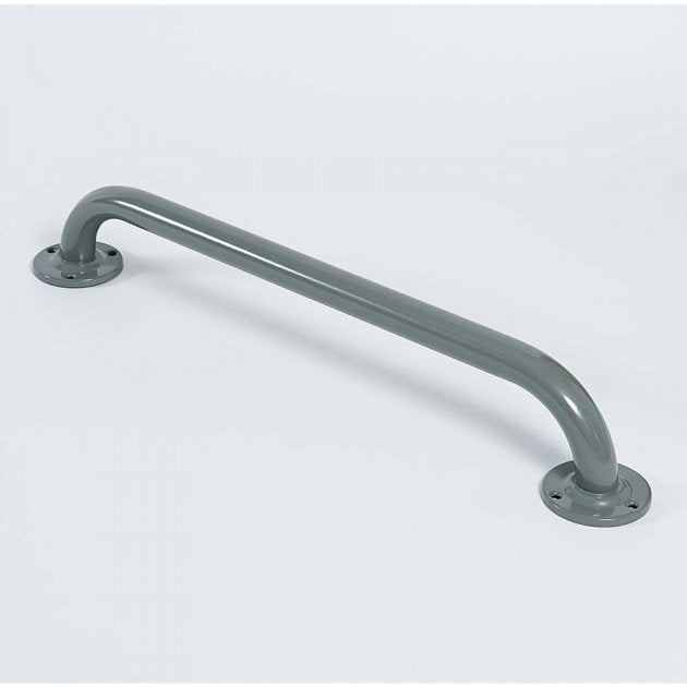 Nymas NymaPRO Round Flange Robust Steel Grab Rail 35mm Diameter 455mm Length - Grey - GR - 18/35/GY - TAP 'N' SHOWER
