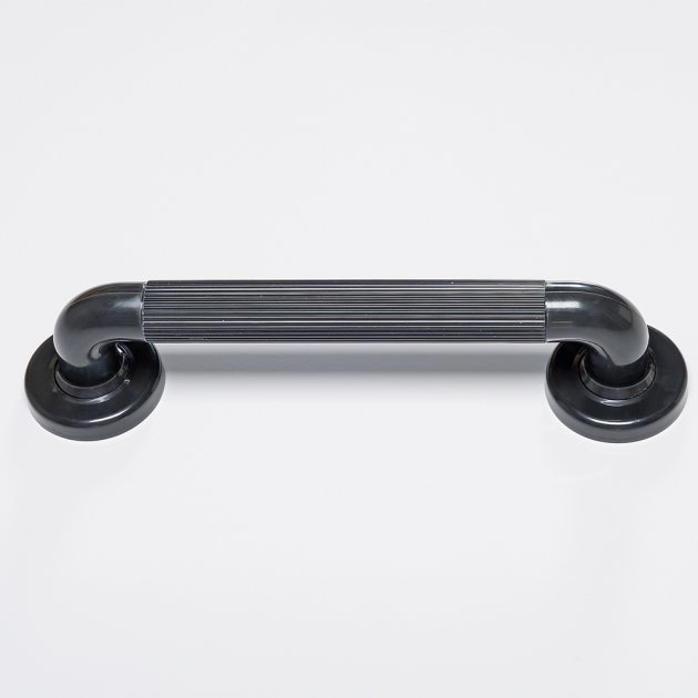 Nymas NymaPRO Plastic Fluted Grab Rail with Concealed Fixings 300mm Length - Black - PFGB - 12/BL - TAP 'N' SHOWER