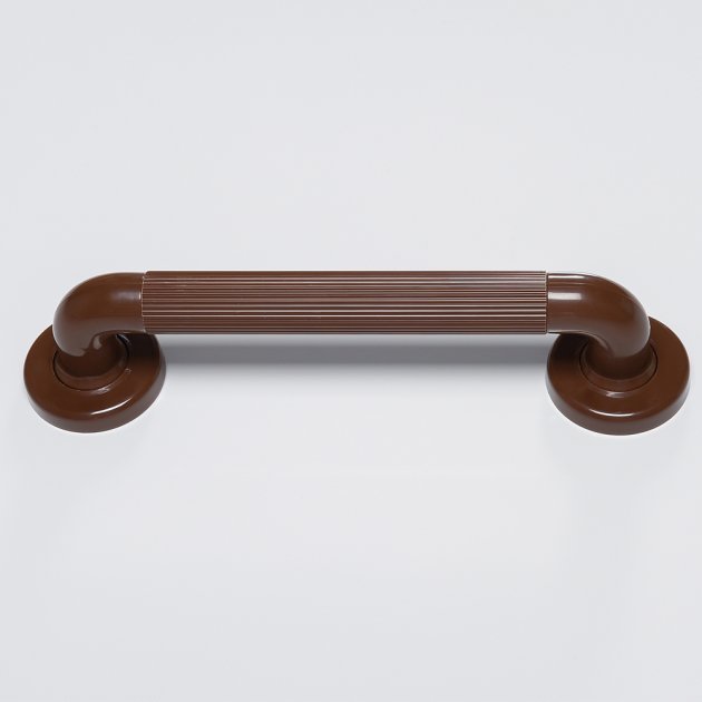 Nymas NymaPRO Plastic Fluted Grab Rail with Concealed Fixings 600mm Length - Brown - PFGB - 24/BR - TAP 'N' SHOWER