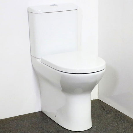 Nymas NymaSTYLE Comfort Height Close Coupled Toilet with Push Button Cistern - Soft Close Seat - 329010/WH