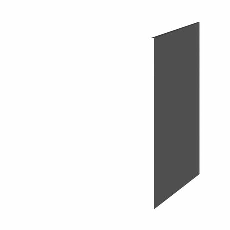 Hudson Reed Fusion Grey Gloss decorative end panel with sleek grey gloss finish for bathrooms