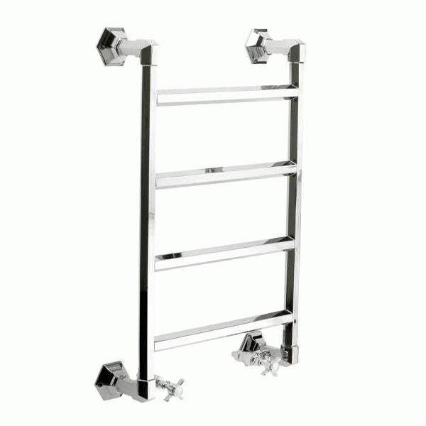 Vogue Art Moderne 4 Heated Towel Rail 836mm High x 550mm Wide, Central Heating - OG010A BR083055CP
