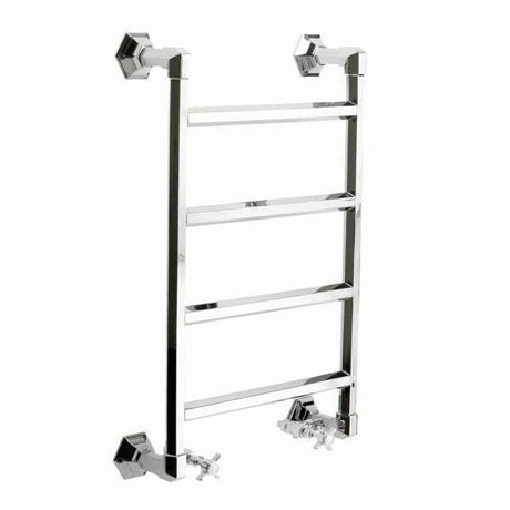 Vogue Art Moderne 4 Heated Towel Rail 836mm High x 550mm Wide, Central Heating - OG010A BR083055CP