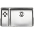 Reginox Ohio Elite Main Bowl Right Integrated Kitchen Sink 18 x 40 + 50 x 40 - OHIO 18X40+50X40 L - TAP 'N' SHOWER