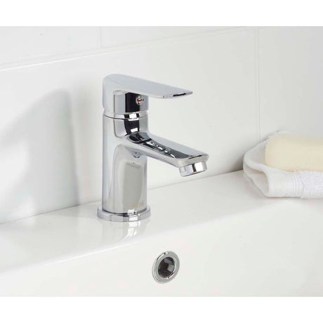 Bristan Opus Basin Mixer Tap with Waste - Chrome - OPS BAS C - TAP 'N' SHOWER
