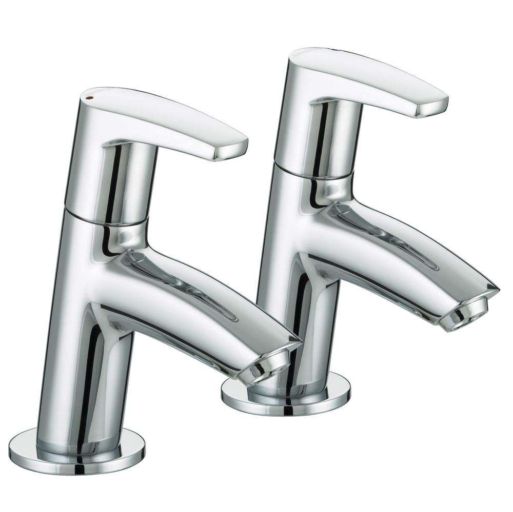 Bristan Orta Modern Round Basin Taps - Chrome - OR 1/2 C
