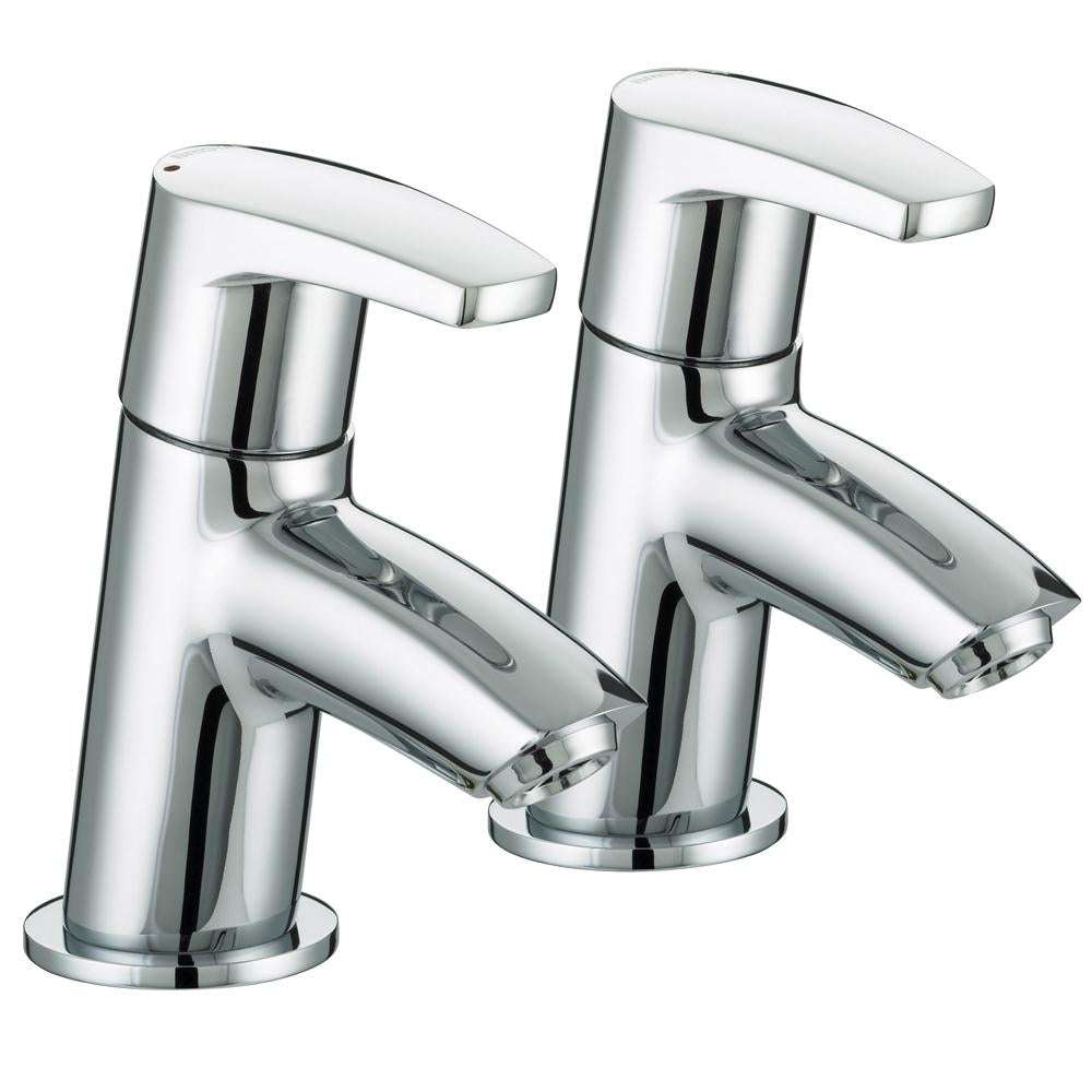 Bristan Orta Modern Round Bath Taps - Chrome - OR 3/4 C
