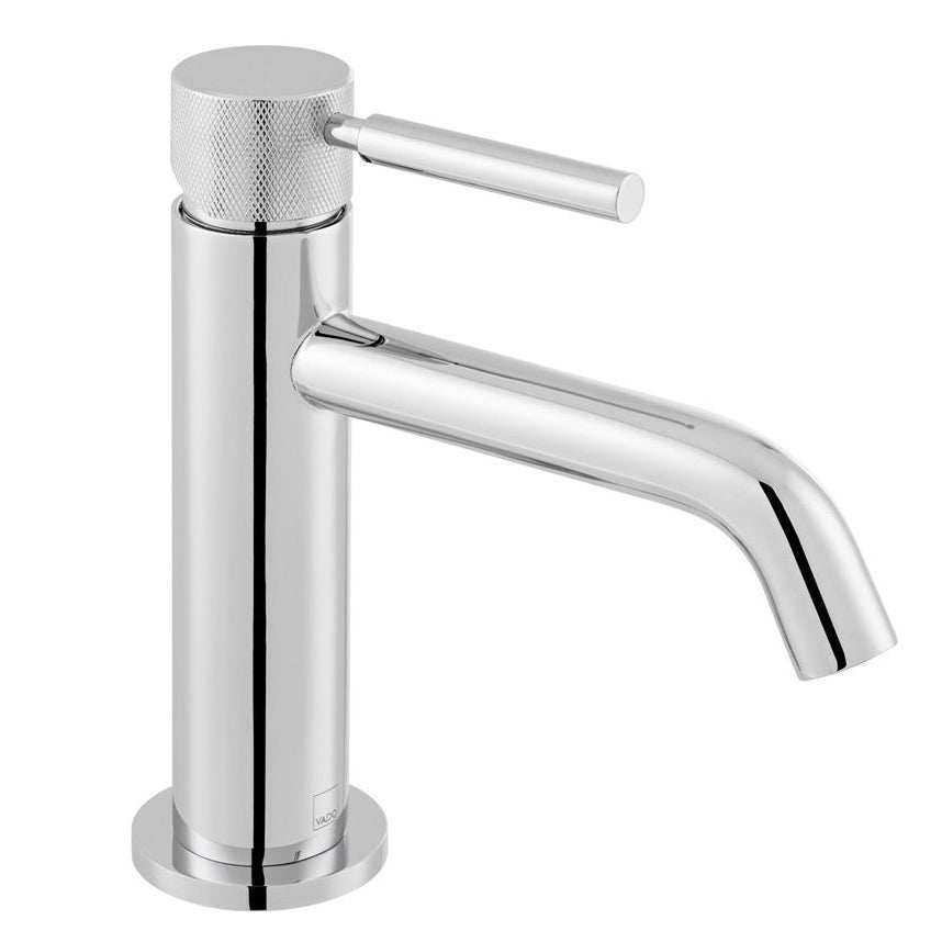 Vado Origins Slimline chrome basin mixer tap with knurled handle