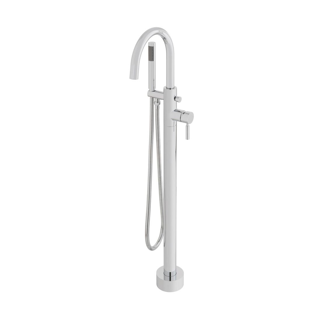 Vado Origins Freestanding Bath Mixer Tap With Shower Kit - Polished Chrome - ORI - 233 - CP - TAP 'N' SHOWER