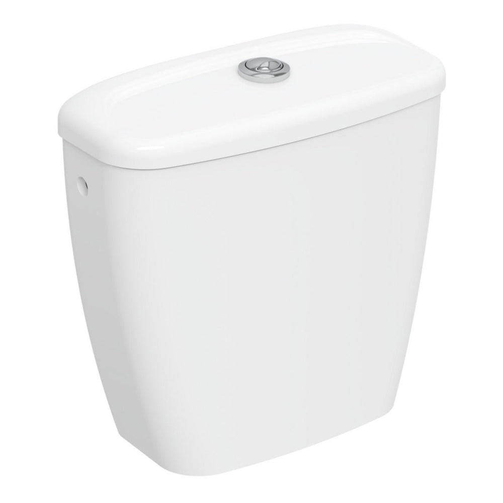 Twyford Option Close Coupled Cistern 6/4L Push Button - White - OT2396WH - TAP 'N' SHOWER
