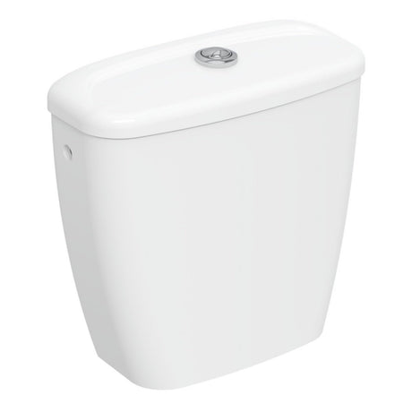 Twyford Option Close Coupled Cistern 6/4L Push Button - White - OT2396WH - TAP 'N' SHOWER