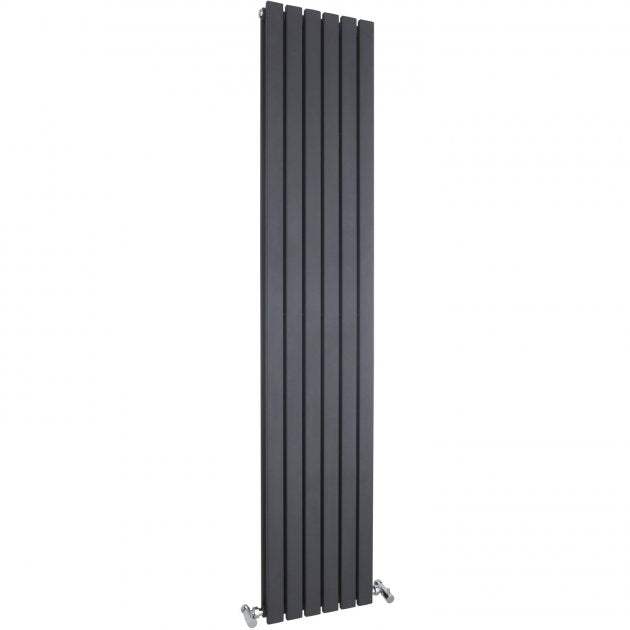 Hudson Reed Sloane Modern Double Designer Vertical Radiator 1800mm High x 354mm Wide - Anthracite - HLA74