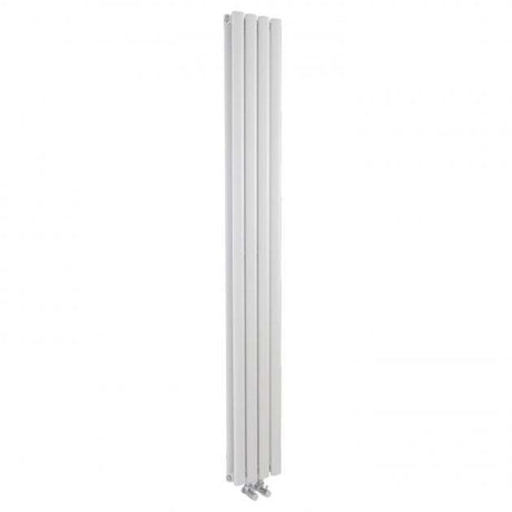 Hudson Reed Revive Modern Space-Saving Double Designer Vertical Radiator 1800mm High  x 237mm Wide - White - HRE007