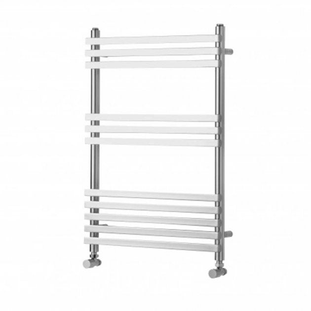 Towelrads Oxfordshire Straight Heated Towel Rail 750mm High x 500mm Wide - Chrome - 120951 - TAP 'N' SHOWER