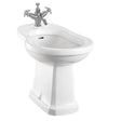 Burlington White Floorstanding 1 Tap Hole Bidet - P4 - TAP 'N' SHOWER