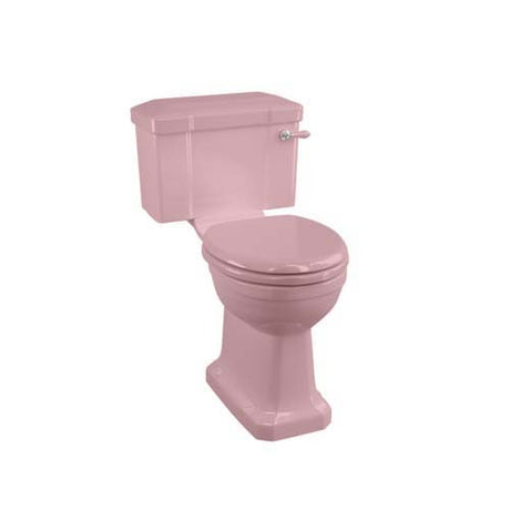 Burlington Close Coupled Toilet Pan ONLY 450 x 355mm - Pink - P5PINK - TAP 'N' SHOWER