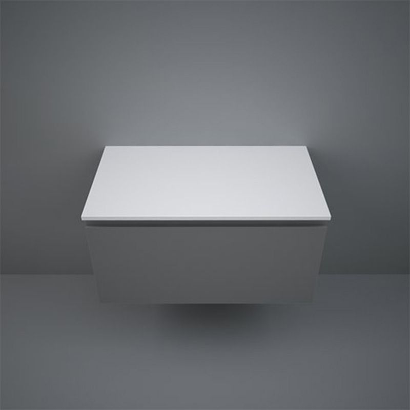 RAK Plano Solid Worktop 800mm - Matt White - PLASL08146500 - TAP 'N' SHOWER