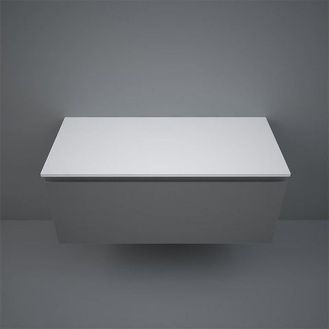 RAK Plano Solid Worktop 1000mm - Matt White - PLASL10146500 - TAP 'N' SHOWER