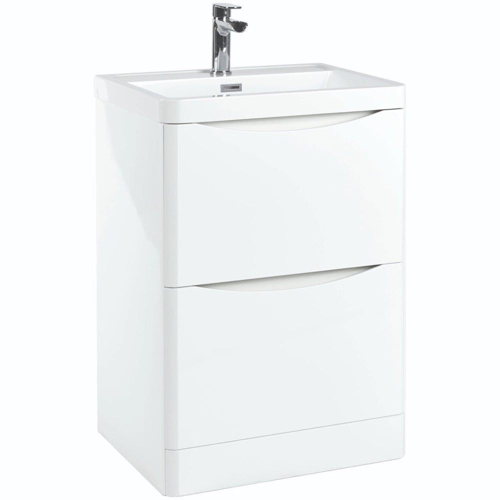 Scudo Bella 600mm Floorstanding Unit Only - White - PAINT - BELLA - 600FLOORCAB - GWTE - TAP 'N' SHOWER
