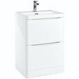 Scudo Bella 600mm Floorstanding Unit Only - White - PAINT - BELLA - 600FLOORCAB - GWTE - TAP 'N' SHOWER