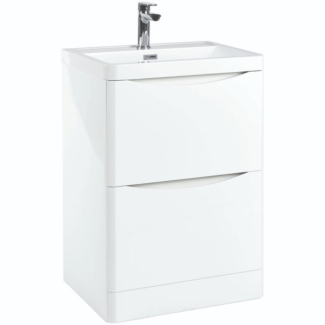 Scudo Bella 600mm Floorstanding Unit Only - White - PAINT - BELLA - 600FLOORCAB - GWTE - TAP 'N' SHOWER