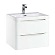 Scudo Bella 600mm Wall Mounted Vanity Unit Only - White - PAINT - BELLA - 600WALLCAB - GWTE - TAP 'N' SHOWER