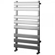 Towelrads Perlo Straight Heated Towel Rail 800mm High x 500mm Wide - Chrome - 120905 - TAP 'N' SHOWER