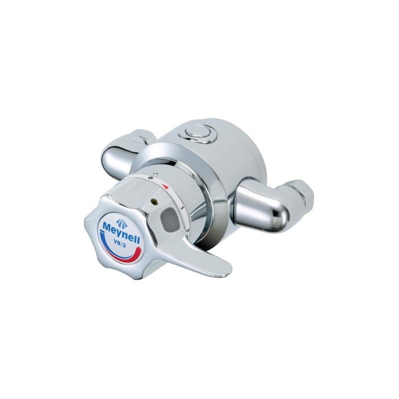 Rada Meynell V8/3 L Single Sequential Chrome Thermostatic Mixing Valve - PESM0625P - TAP 'N' SHOWER