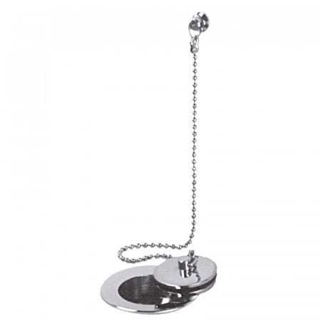 Vado Basin Waste metal plug and chain 1.1/4 inch chrome finish for bathroom sink
