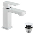 Vado Phase Single Taphole mono basin mixer tap with chrome finish and universal waste.
