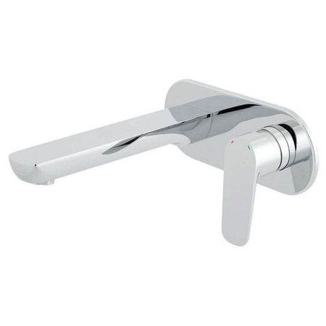 Vado Photon wall mounted basin mixer tap with 200mm chrome spout