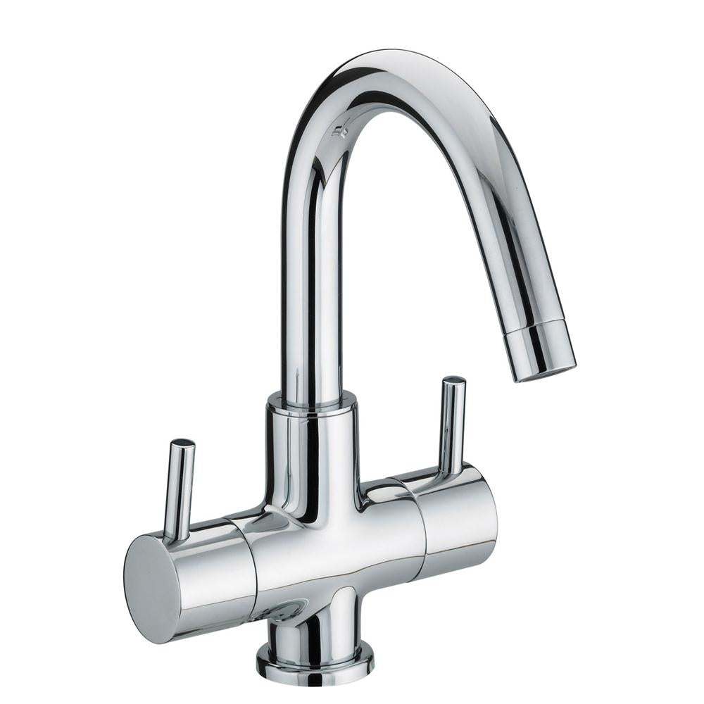 Bristan Prism Modern 2 Handle Basin Mixer Tap - Chrome Plated - PM BAS