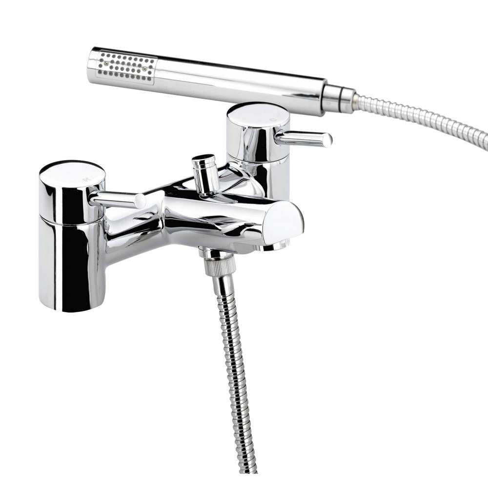 Bristan Prism Modern Pillar Bath Shower Mixer Chrome - PM BSM C