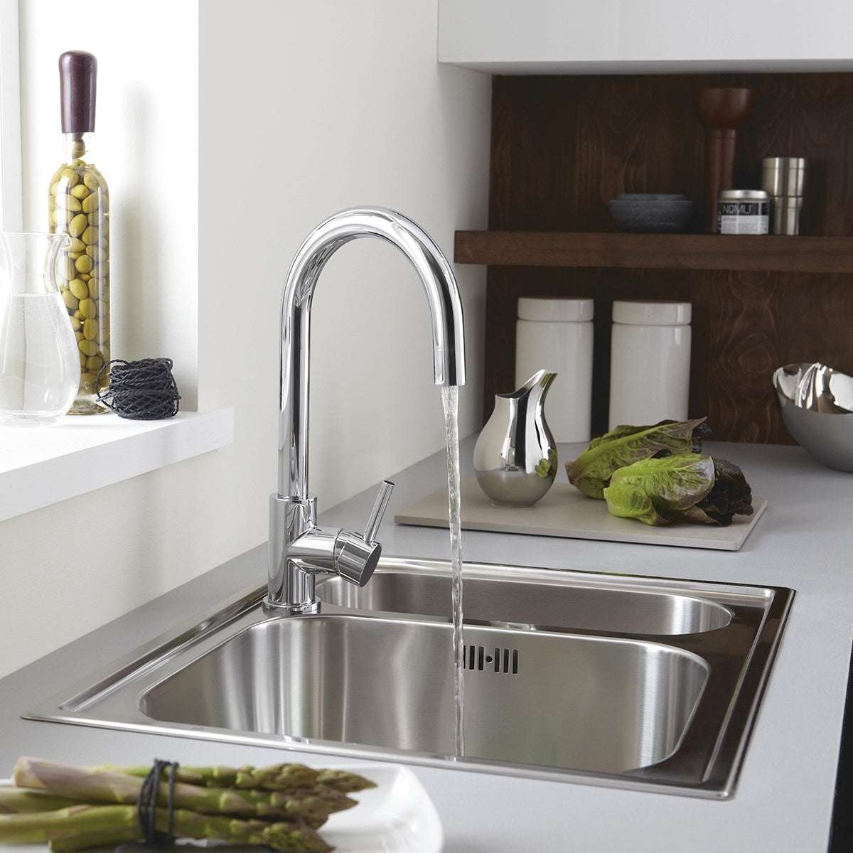Bristan Prism Modern Mono Kitchen Sink Mixer Tap - Chrome - PM SNK C