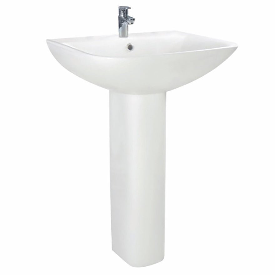 Scudo Porto Basin 500mm - White - PORTO003 - TAP 'N' SHOWER