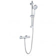 Kartell Plan Thermostatic chrome bar shower with sliding handset