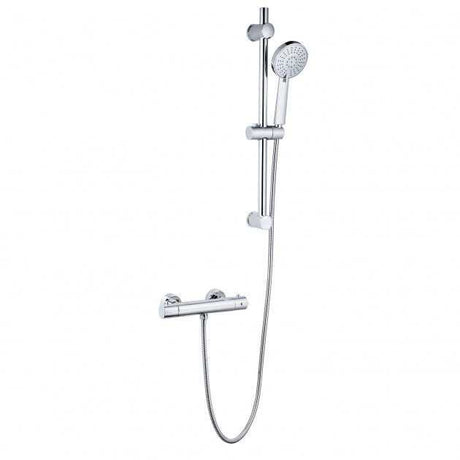 Kartell Plan Thermostatic chrome bar shower with sliding handset