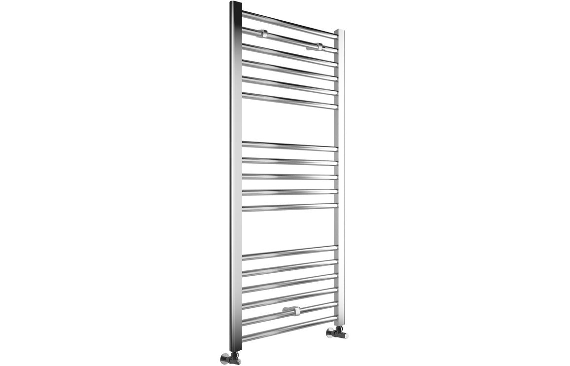 Prystine Colombus Straight 30mm Ladder Radiator 600 x 1200mm - Chrome - PRIS102965 - TAP 'N' SHOWER