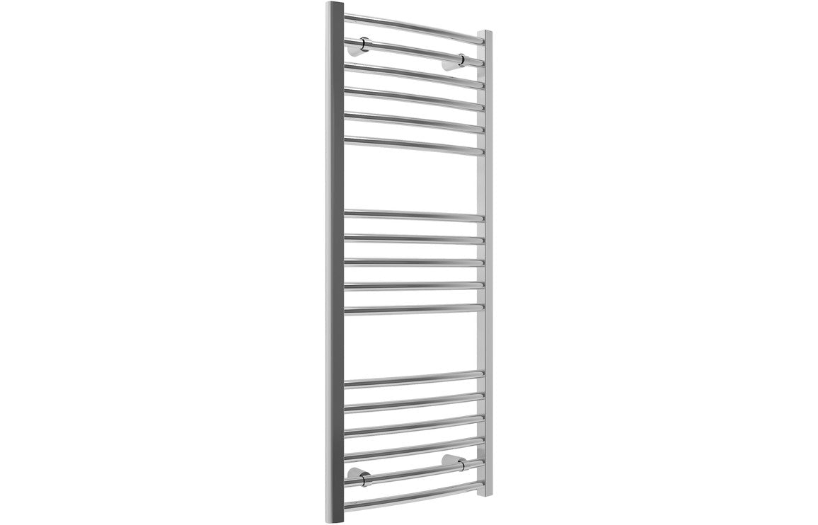 Prystine Colombus Curved 30mm Ladder Radiator 500 x 800mm - Chrome - PRIS102975 - TAP 'N' SHOWER