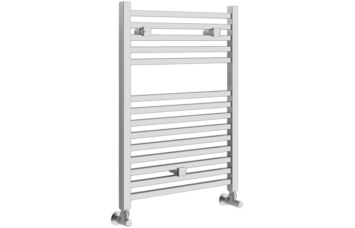 Prystine Peoria 30mm Square Ladder Radiator 500 x 690mm - Chrome - PRIS102985 - TAP 'N' SHOWER