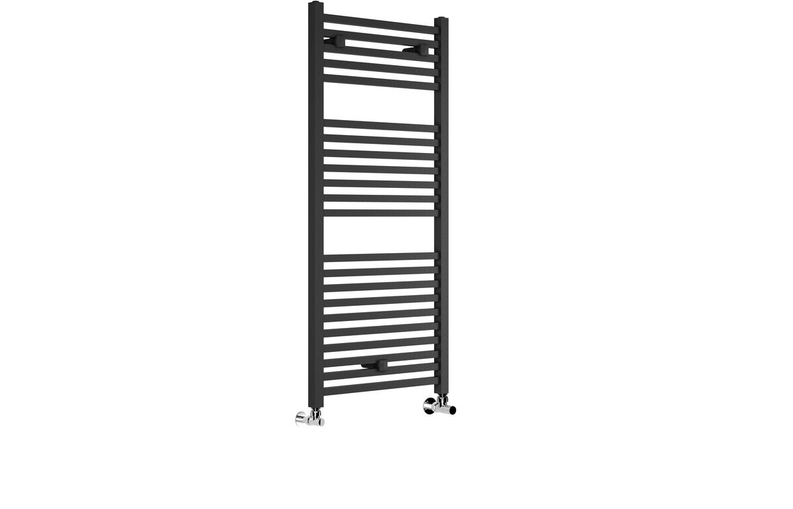 Prystine Peoria 30mm Square Ladder Radiator 500 x 1110mm - Anthracite - PRIS102989 - TAP 'N' SHOWER