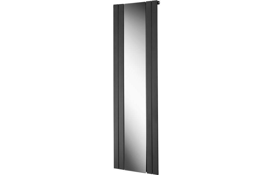 Prystine Little Rock 45mm Mirrored Radiator 605 x 1800mm - Anthracite - PRIS102993 - TAP 'N' SHOWER