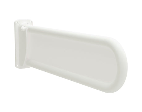 Bathex Essential Double Arm Hinged Stainless Steel Support Rail 760mm - White - 35000 - TAP 'N' SHOWER