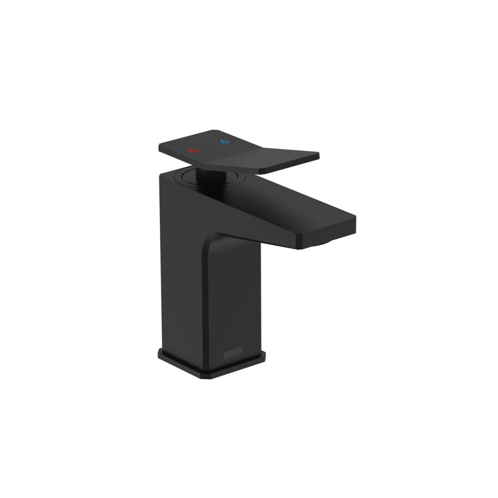 Bristan Tangram 1 Hole Bath Filler - Black - TAN 1HBF BLK - TAP 'N' SHOWER